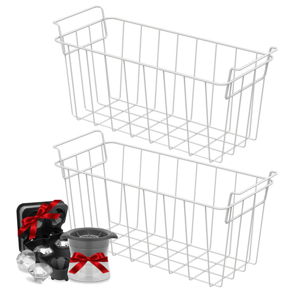 Chest Freezer Storage Organizer Baskets, Household baskets with Built- –  northair